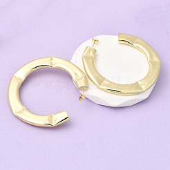 C-Shaped Brass Stud Earrings&nbsp;EJEW-K309-19G