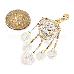 Glass Pendant Decorations&nbsp;HJEW-JM01579-03