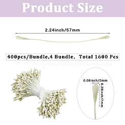 Gypsum with Cotton Cord Artificial Flower Core&nbsp;DIY-WH20007-36A-07