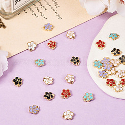 30Pcs 6 Colors Alloy Charms&nbsp;ENAM-TA0001-76