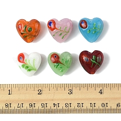 24Pcs 6 Colors Handmade Bumpy Millefiori Glass Beads&nbsp;LAMP-FS0001-39