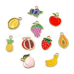 60Pcs 10 Styles Alloy Enamel Pendants&nbsp;ENAM-CJ0007-18