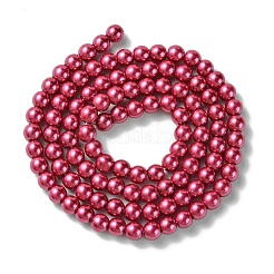 Eco-Friendly Dyed Glass Pearl Round Beads Strands&nbsp;HY-A002-4mm-RB058