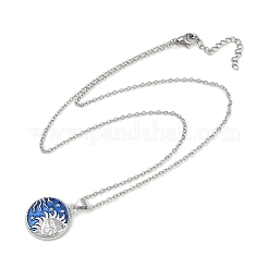 Brass with Enamel Pendant Necklaces&nbsp;NJEW-Z088-04P