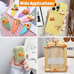 30Pcs 6 Styles Opaque Resin Pizza Cabochons&nbsp;RESI-CJ0005-41