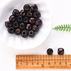 Coconut Brown Barrel Natural Wood Beads&nbsp;X-WOOD-S030-08-LF