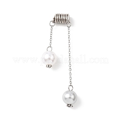 Round ABS Plastic Imitation Pearl Pendants&nbsp;PALLOY-JF04684-02