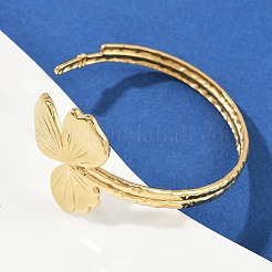 304 Stainless Steel Cuff Bangles for Women&nbsp;BJEW-D356-02B-G