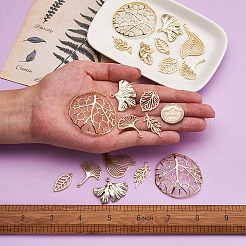 32Pcs 8 Style Alloy Jewelry Pendants&nbsp;FIND-PJ0001-04
