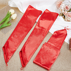 Women Satin Hook Finger Gloves&nbsp;AJEW-WH0455-59A