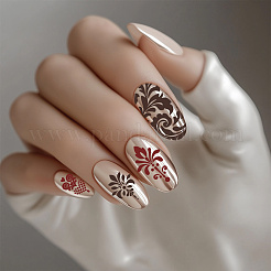 3Pcs Stainless Steel DIY Nail Art Templates&nbsp;AJEW-PH0006-50