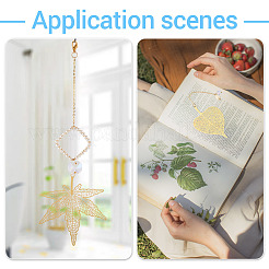 20Pcs 10 Styles Brass Filigree Big Pendants&nbsp;KKC-TA0001-03