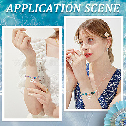 Ocean Theme DIY Synthetic Turquoise & Shell & Glass Beads Bracelet Making Kits&nbsp;DIY-SC0028-43