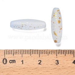 Frosted Glass Beads&nbsp;FGLA-L001-001I