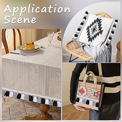 5M Ethnic Style Polyester Fringe Lace Trims&nbsp;SRIB-CY0001-03A