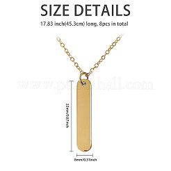 6Pcs 304 Stainless Steel Pendant Necklace&nbsp;NJEW-CA0001-20G