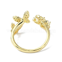 Rack Plating Real 18K Gold Plated Brass Rings&nbsp;RJEW-B054-02G