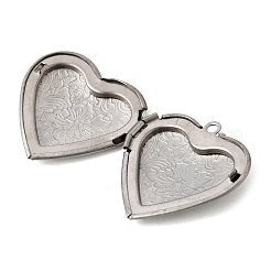 304 Stainless Steel Locket Pendants&nbsp;STAS-B128-22A-G