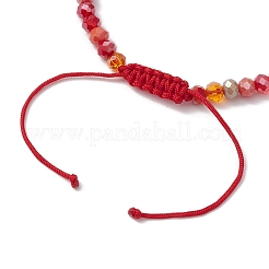 4Pcs 4 Colors Porcelain Braided Bead Anklets&nbsp;AJEW-AN00586
