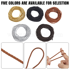 10M Round Imitation Leather Braided Cord&nbsp;WL-GF0001-32C-04