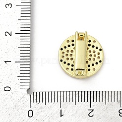 Brass Micro Pave Cubic Zirconia Slide Charms&nbsp;KK-D317-136G