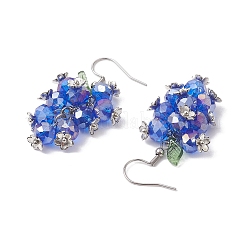 Glass with Acrylic Dangle Earrings for Women&nbsp;EJEW-TA00556