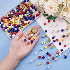 240Pcs 8 Styles Pave Disco Ball Beads&nbsp;FIND-PH0022-20