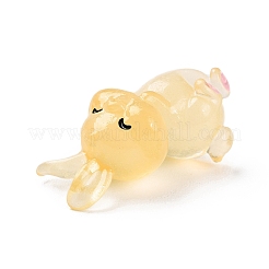 Luminous Resin Rabbit Ornament&nbsp;DJEW-R011-02F
