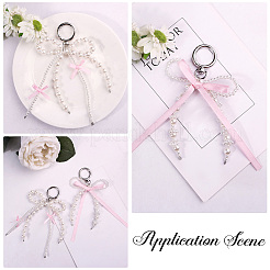 4Pcs 2 Styles Alloy & Velvet & Polyester Pendant Decorations&nbsp;KEYC-SP0001-26