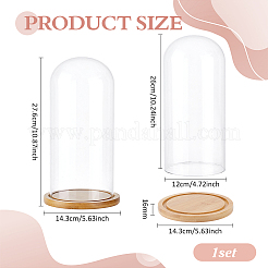 Clear Glass Dome Cover&nbsp;ODIS-WH0177-017A-03