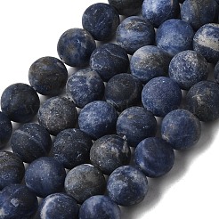 Natural Sodalite Beads Strands&nbsp;X-G-Q462-8mm-07