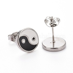Yin-yang 304 Stainless Steel Enamel Jewelry Sets&nbsp;SJEW-H302-07
