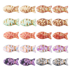 50Pcs 10 Colors Synthetic Turquoise Beads&nbsp;TURQ-TA0001-08