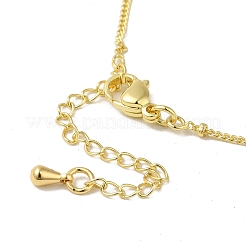 Brass Micro Pave Clear Cubic Zirconia Pendants Necklaces&nbsp;NJEW-K269-05G-01