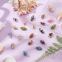 24Pcs 8 Colors Handmade Porcelain Beads&nbsp;PORC-ME0001-04