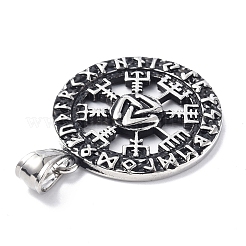 304 Stainless Steel Pendants&nbsp;STAS-C065-01AS