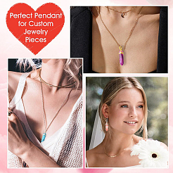 DIY Bullet Natural & Synthetic Gemstone Necklace Jewelry Making Kits&nbsp;DIY-YW0012-32