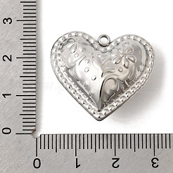 304 Stainless Steel Pendants&nbsp;STAS-B128-11C-P