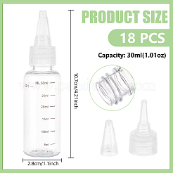 Plastic Needle Nose Graduated Bottles&nbsp;MRMJ-WH0002-24C