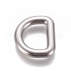 Non-Tarnish 304 Stainless Steel D Rings&nbsp;STAS-E474-01P