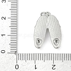 Brass Micro Pave Clear Cubic Zirconia Charms&nbsp;KK-G522-49B-P