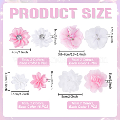 64Pcs Polyester Flower&nbsp;DIY-PH0029-74