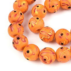 Handmade Lampwork Beads Strands&nbsp;LAMP-N028-05C