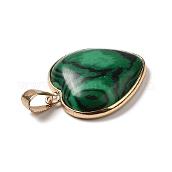 Natural Malachite Pendants&nbsp;G-K335-04G-11