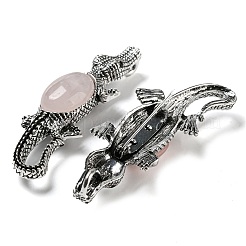 Dual-use Items Alloy Crocodile Brooch&nbsp;JEWB-C026-01A-AS