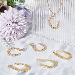 6Pcs 2 Style Rack Plating Brass Micro Pave Cubic Zirconia Pendants&nbsp;KK-BBC0009-86