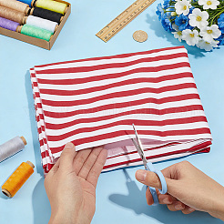 Cotton Fabric with Strip Pattern&nbsp;DIY-PH0037-96D