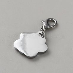 Zinc Alloy Enamel Glitter Powder Pendant Decoration&nbsp;HJEW-WH0001-14P-05