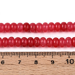 Dyed Natural White Jade Beads Strands&nbsp;G-T139-59A-05