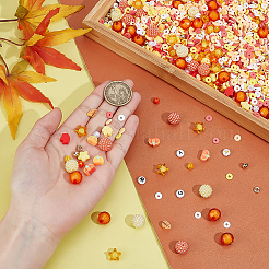 Autumn Themed Beads Finding Kits&nbsp;DIY-PH0029-86